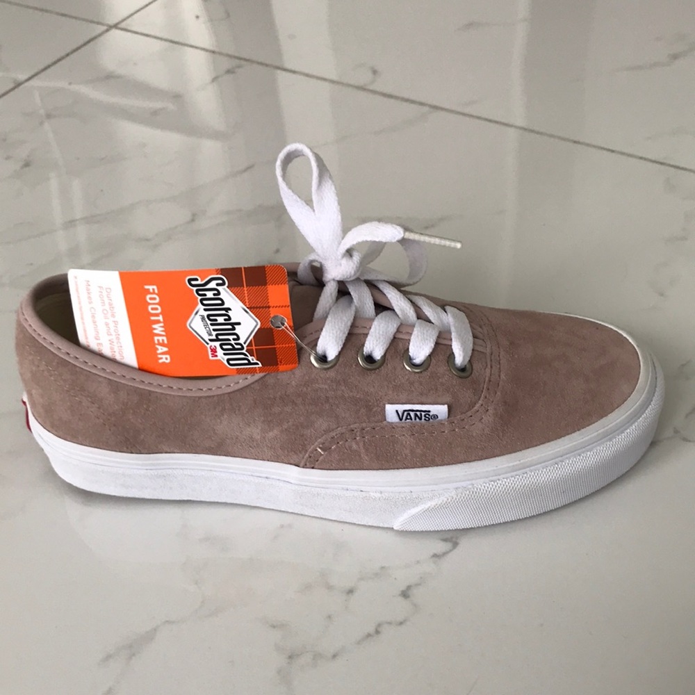 Vans authentic pig suede tan suede sneaker shoes 5